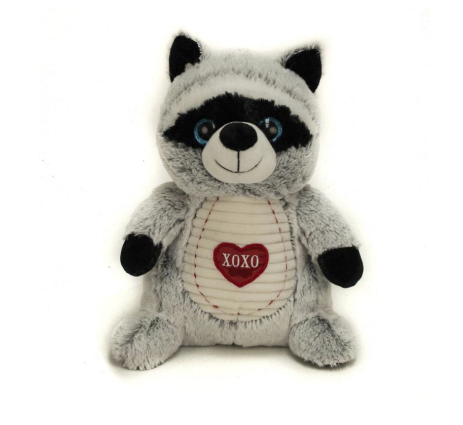 large stuffed raccoon